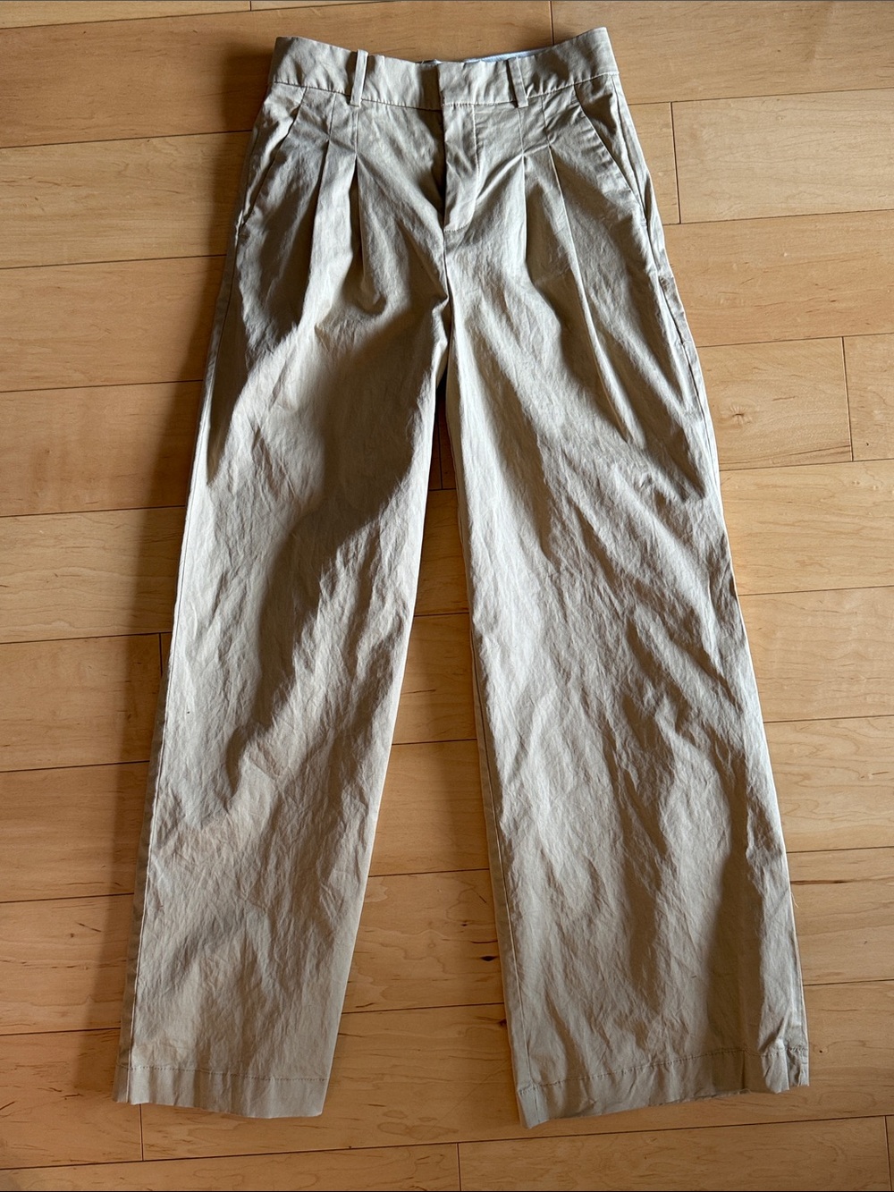 Mango Pleated Relaxed-Fit Chinos - Light Beige